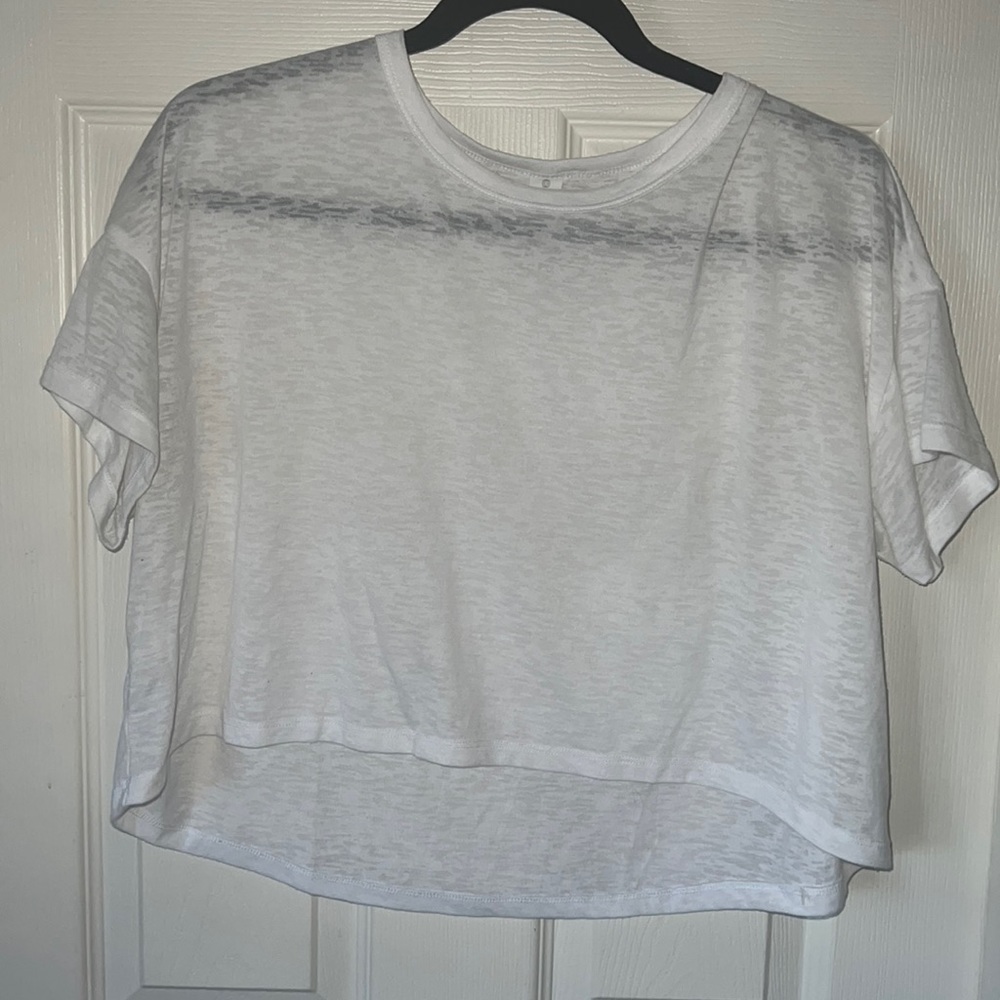 Lightweight white shirt.